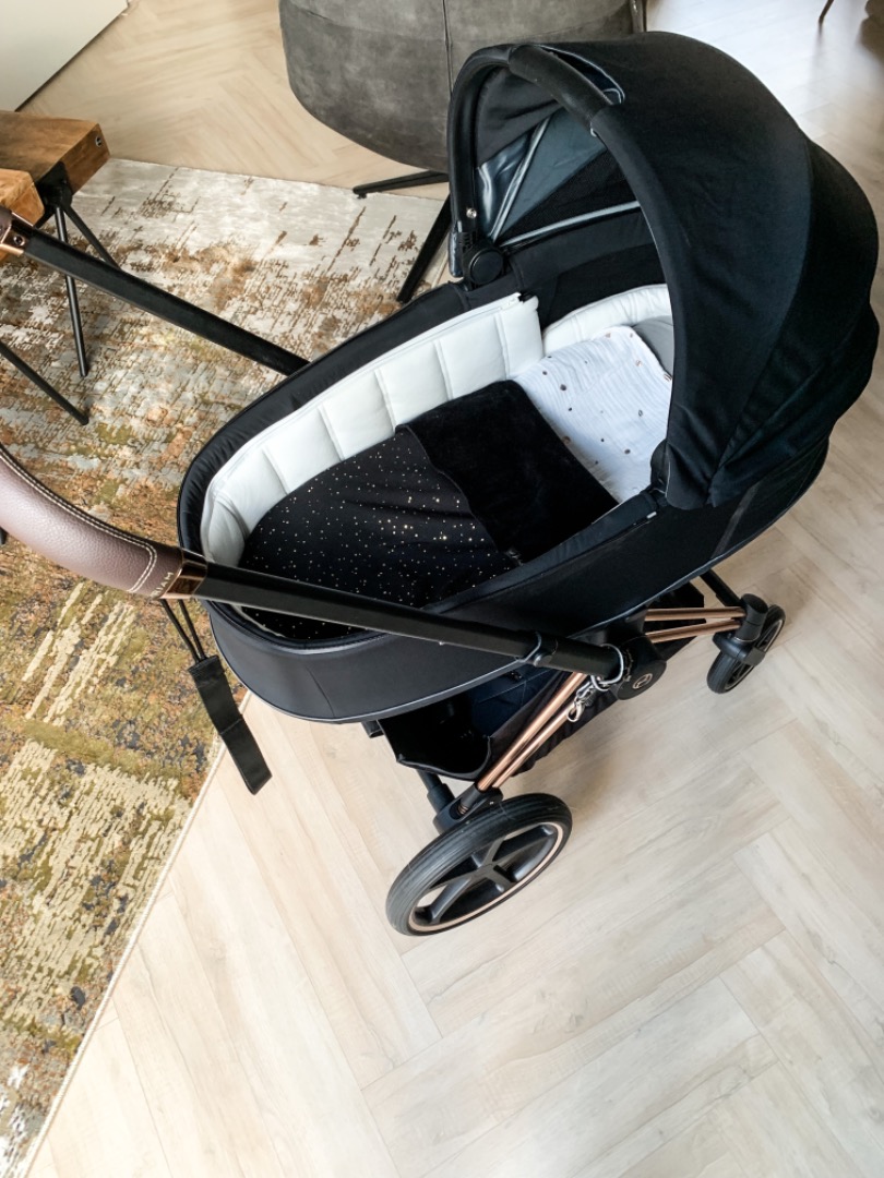 Kinderwagen / maxicosi deken goud zwart luxe - GOUD / - Made for Baby