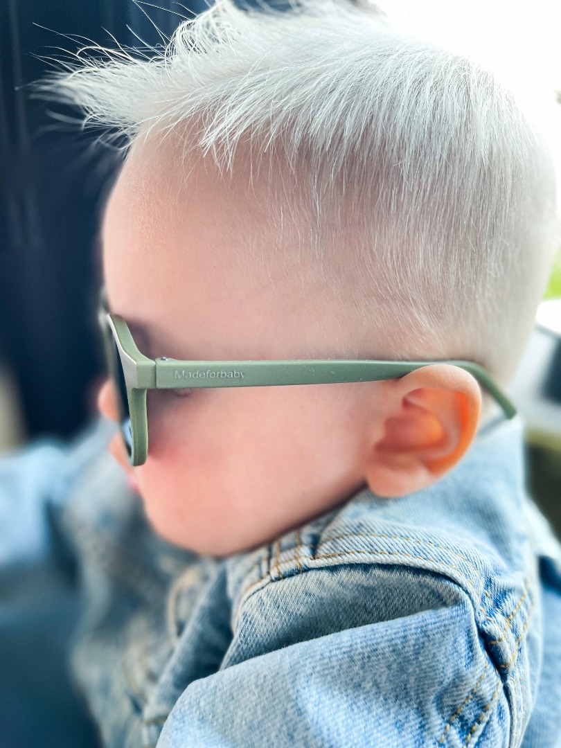 Baby zonnebril - for Baby Donker groen (Uitverkocht - ZONNEBRILLEN - Made for Baby